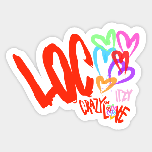 LOCA, CRAZY IN LOVE - ITZY Sticker